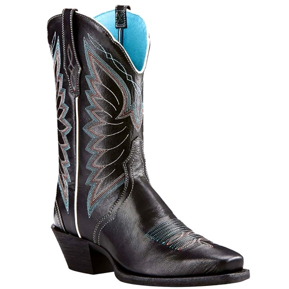 NWOT Ariat Autry Western Boots in Old Black Size 7 - Picture 2 of 15